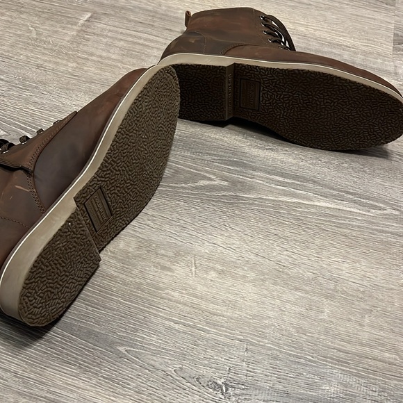 Men's Brown Leather Boots - Size 12 - Picture 9 of 10